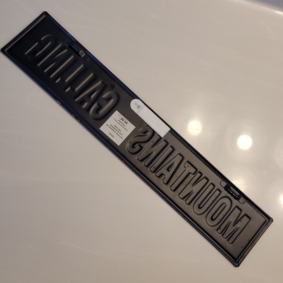 MOUNTAINS ARE CALLING Rustic Metal Decorative Sign - Picture 4 of 11